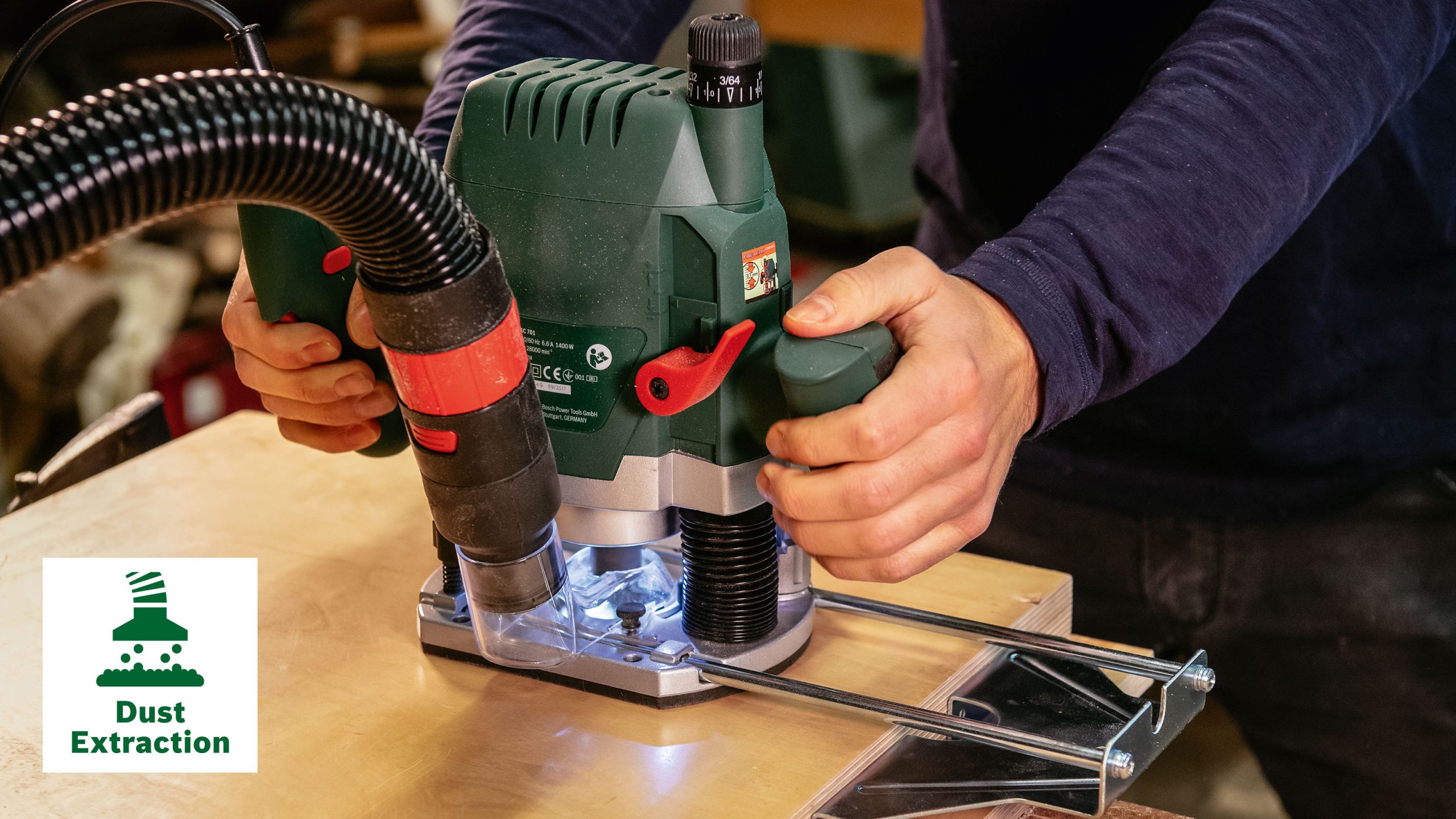 BOSCH vertikalna glodalica POF 1400 ACE - Slika 4