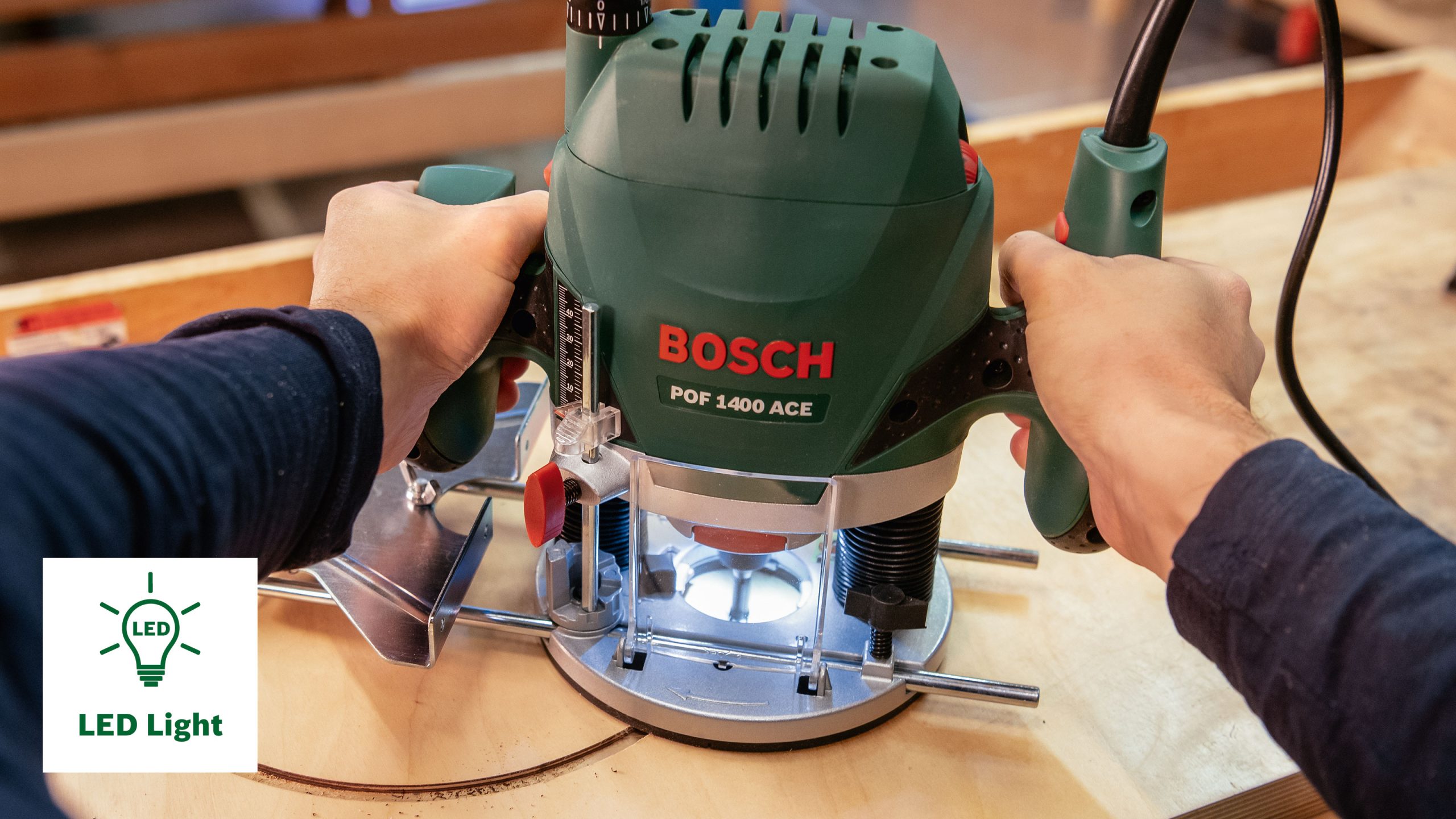 BOSCH vertikalna glodalica POF 1400 ACE - Slika 8