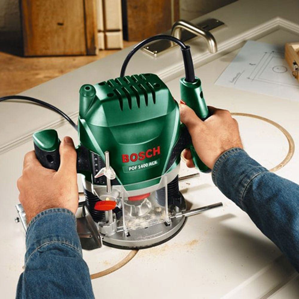 BOSCH vertikalna glodalica POF 1400 ACE + set glodala - Image 6