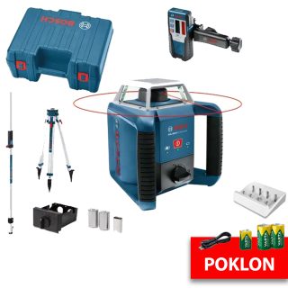 BOSCH građevinski laser GRL 400 H + BT 170 HD + GR 240 JIT Set + GRATIS Varta punjač i baterije