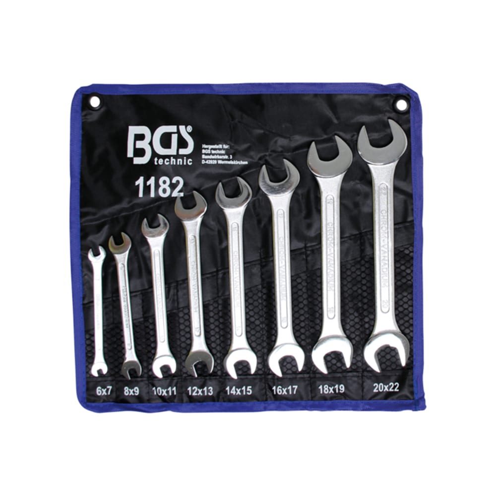 BGS set ključeva viljuškastih 6-22 mm 8 dj. pro+ 1182