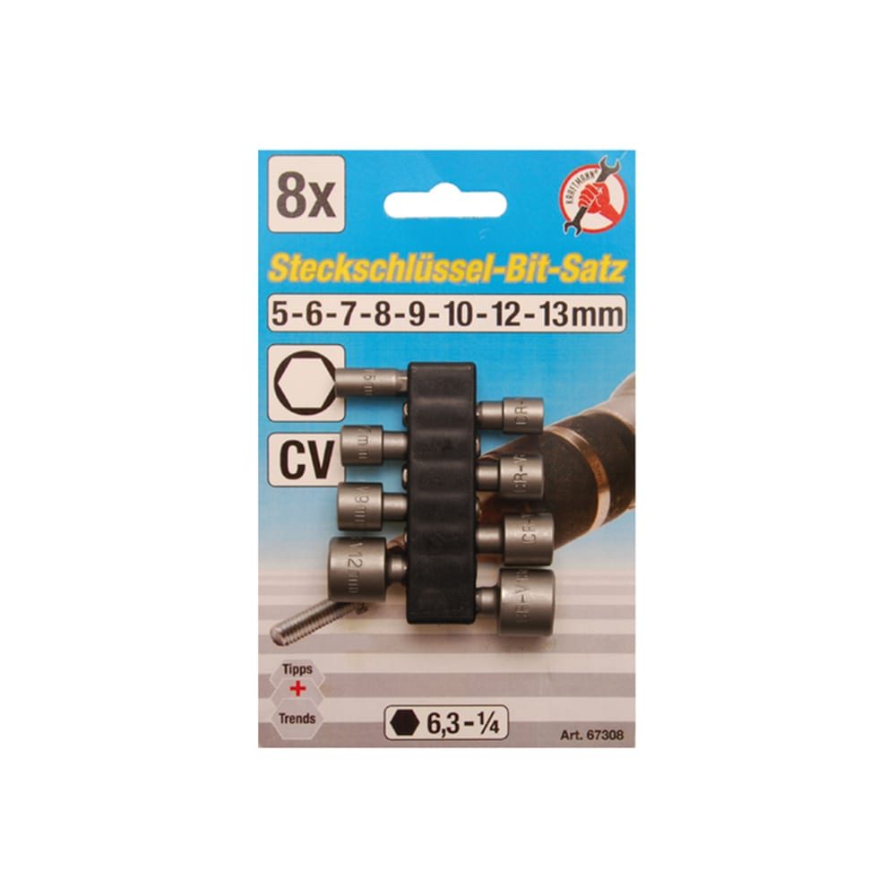 BGS set nasadnih bitova 1/4" 5-13 mm Kraftmann 67308