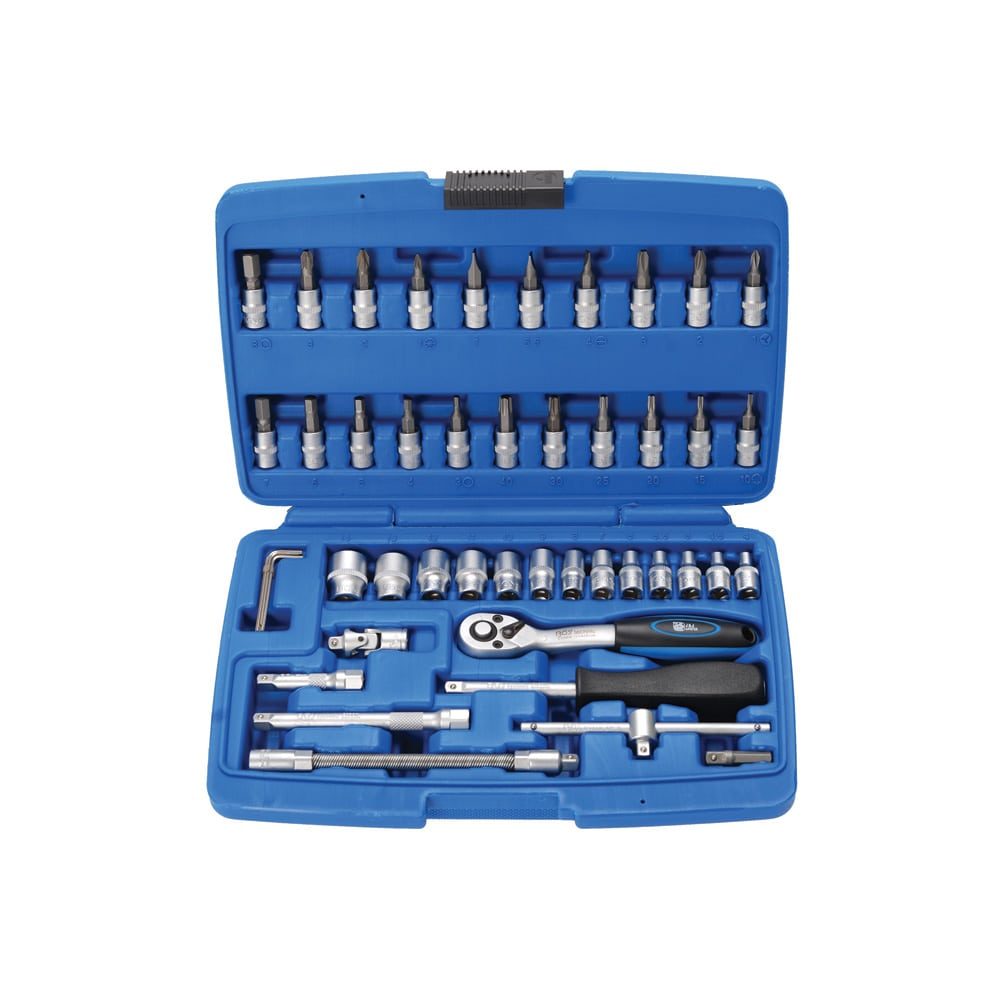 BGS set nasadnih ključeva i bitova 4-14 mm 1/4" 46 dj. pro+ 2146