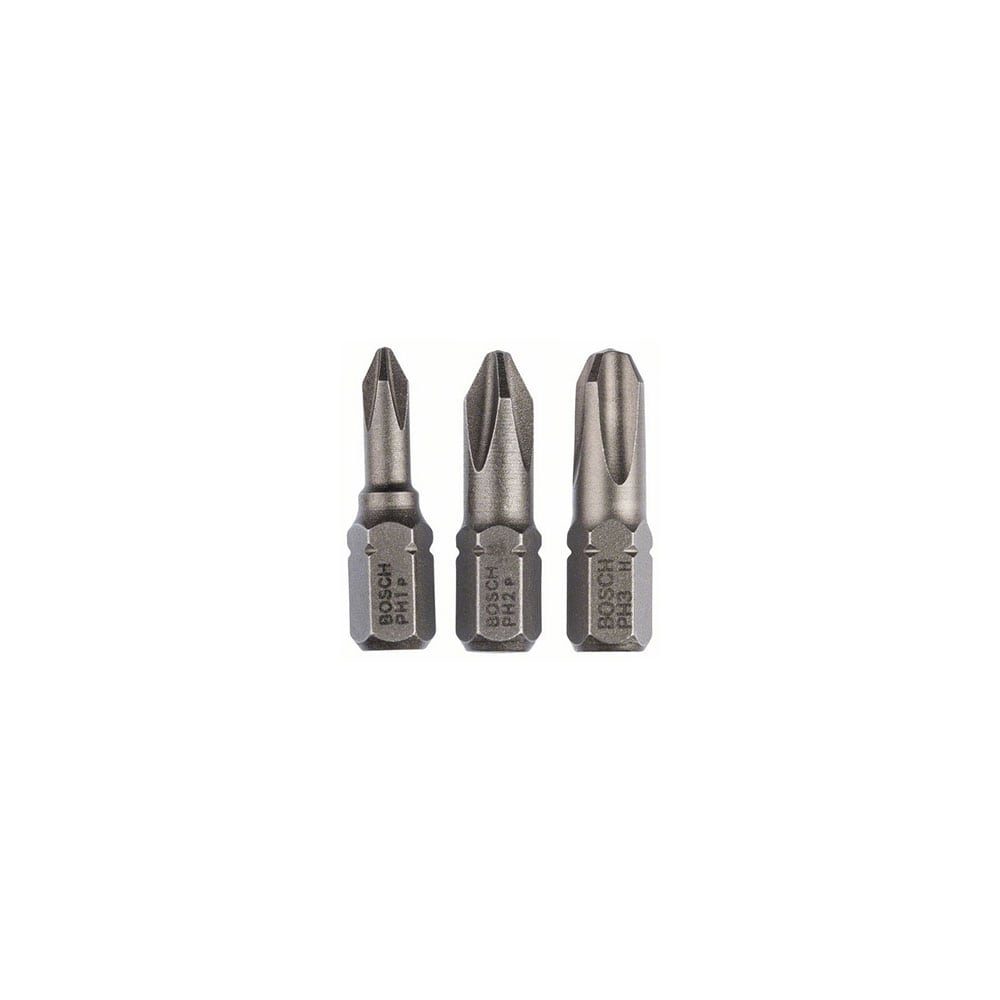 BOSCH set bitova PH1-PH3, 25 mm, 3 kom