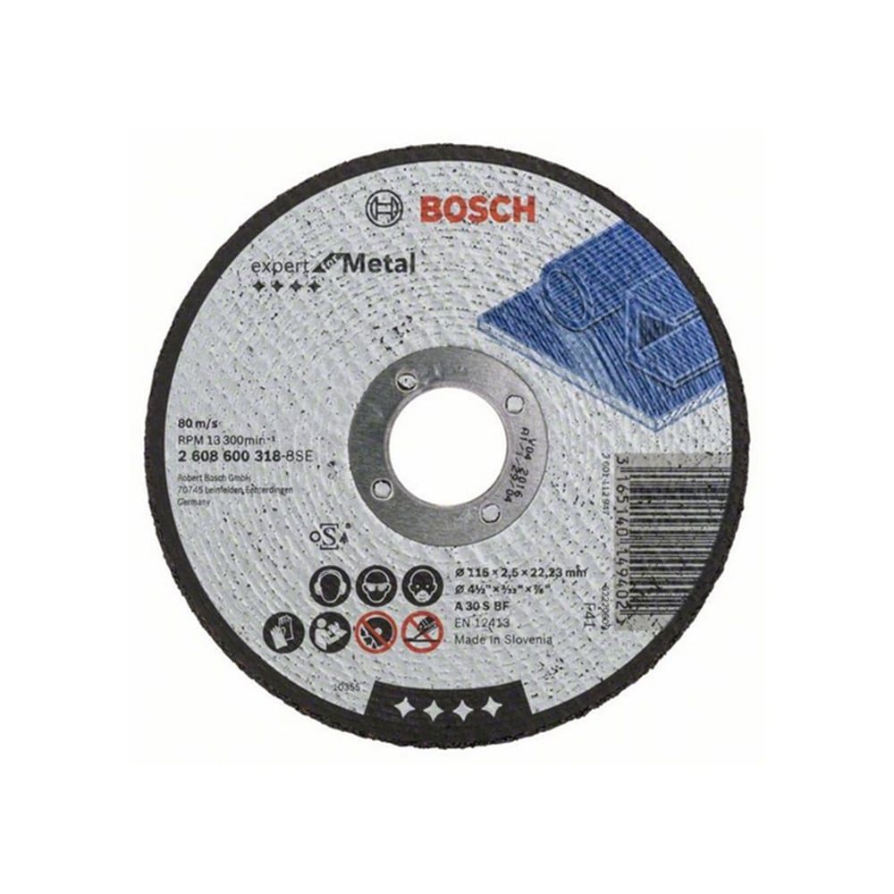 BOSCH rezna ploča za metal ravna Expert 115x2,5 mm