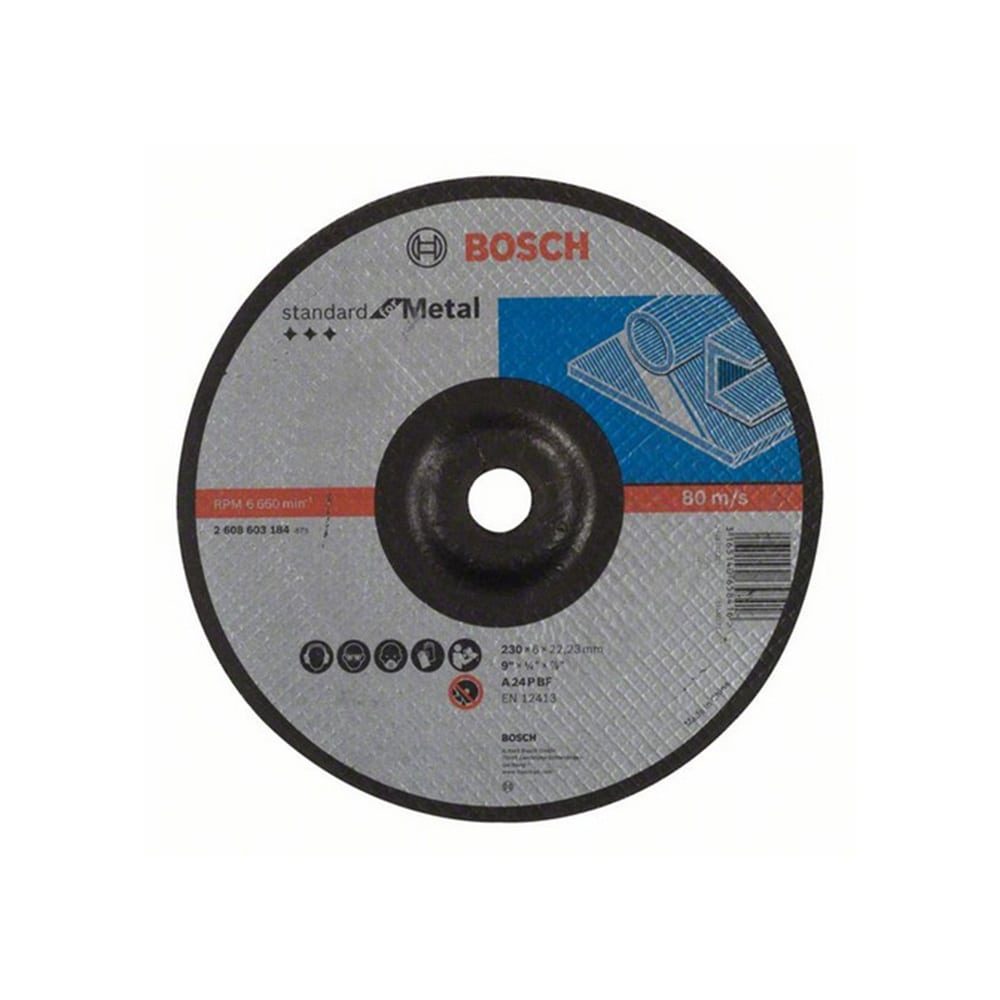 BOSCH brusna ploča za metal koljenasta Standard 230x6 mm