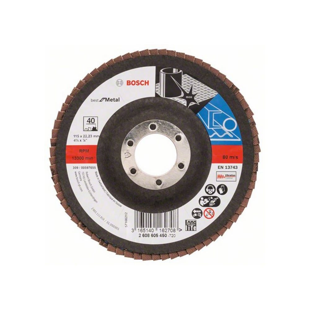BOSCH lamelirana brusna ploča za metal Best X571 115 mm g40