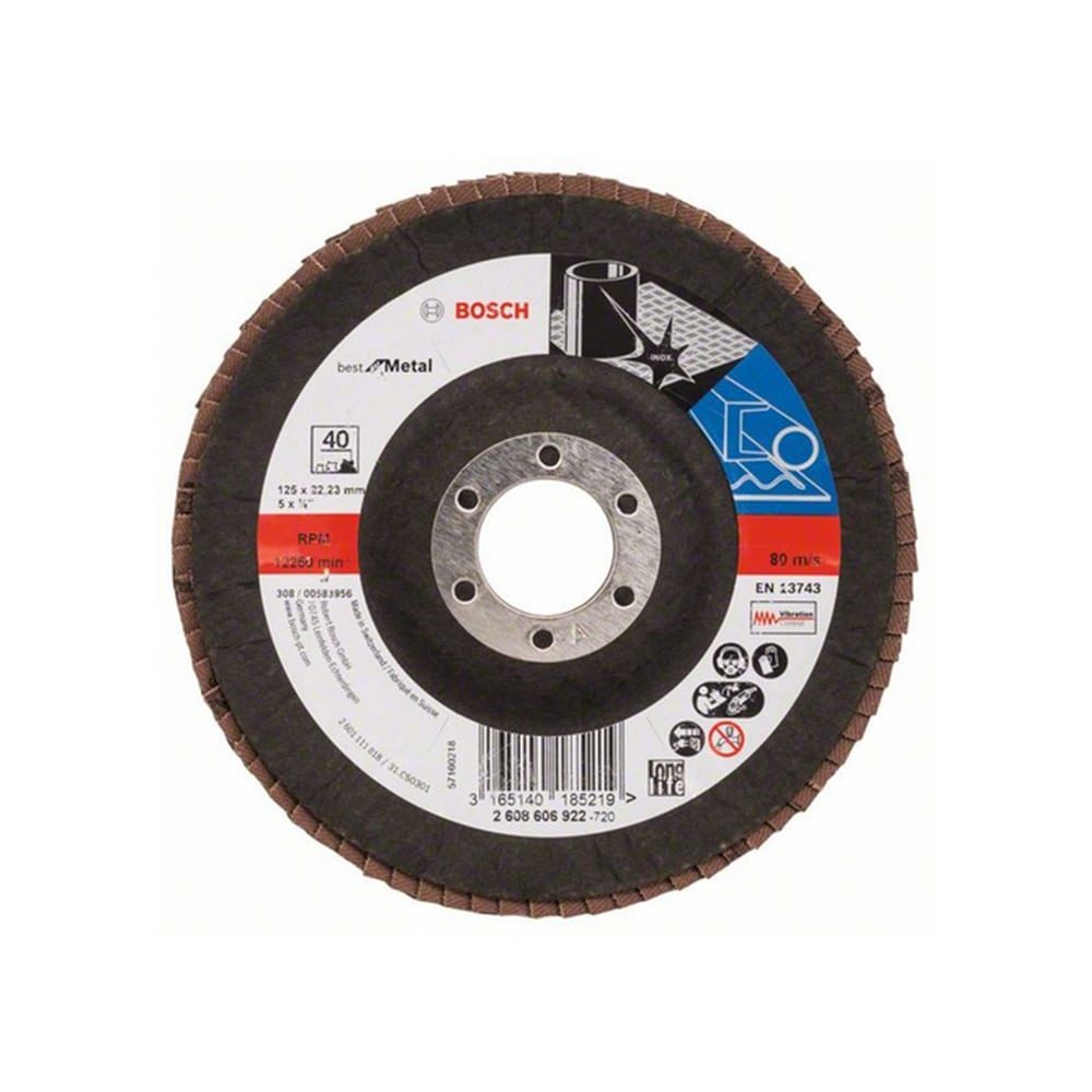 BOSCH lamelirana brusna ploča za metal Best X571 125 mm g40