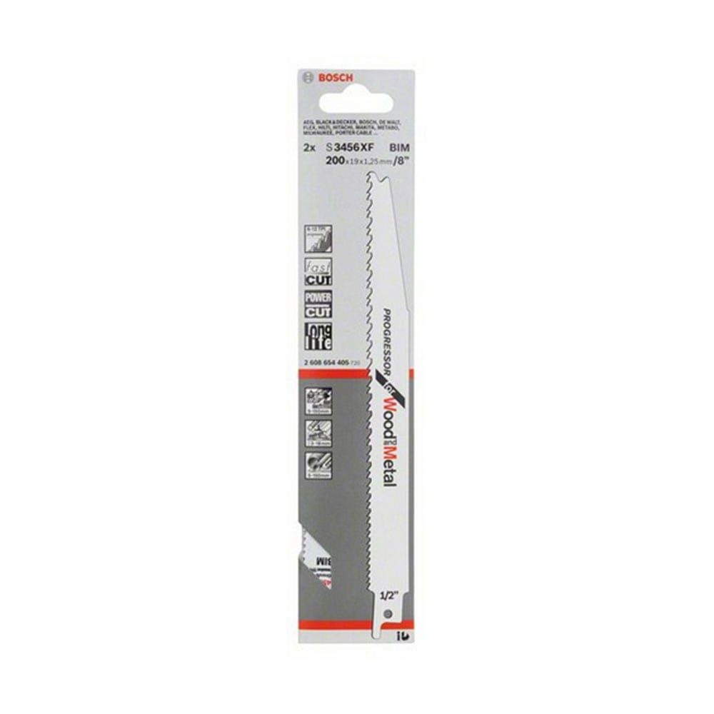 BOSCH list sabljaste pile BiM S 3456 XF 200mm, 2 kom - Image 2