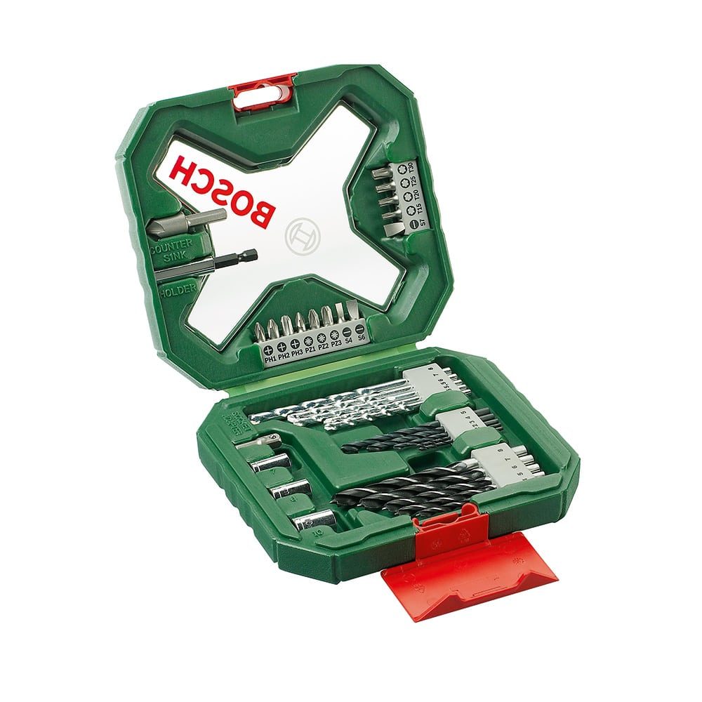 BOSCH set svrdla i bitova izvijača 34-dijelni X-Line