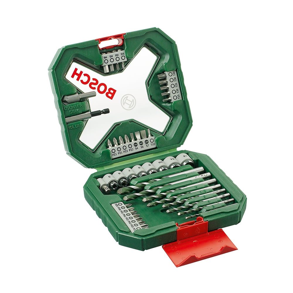 BOSCH set svrdla i bitova izvijača 44-dijelni X-Line