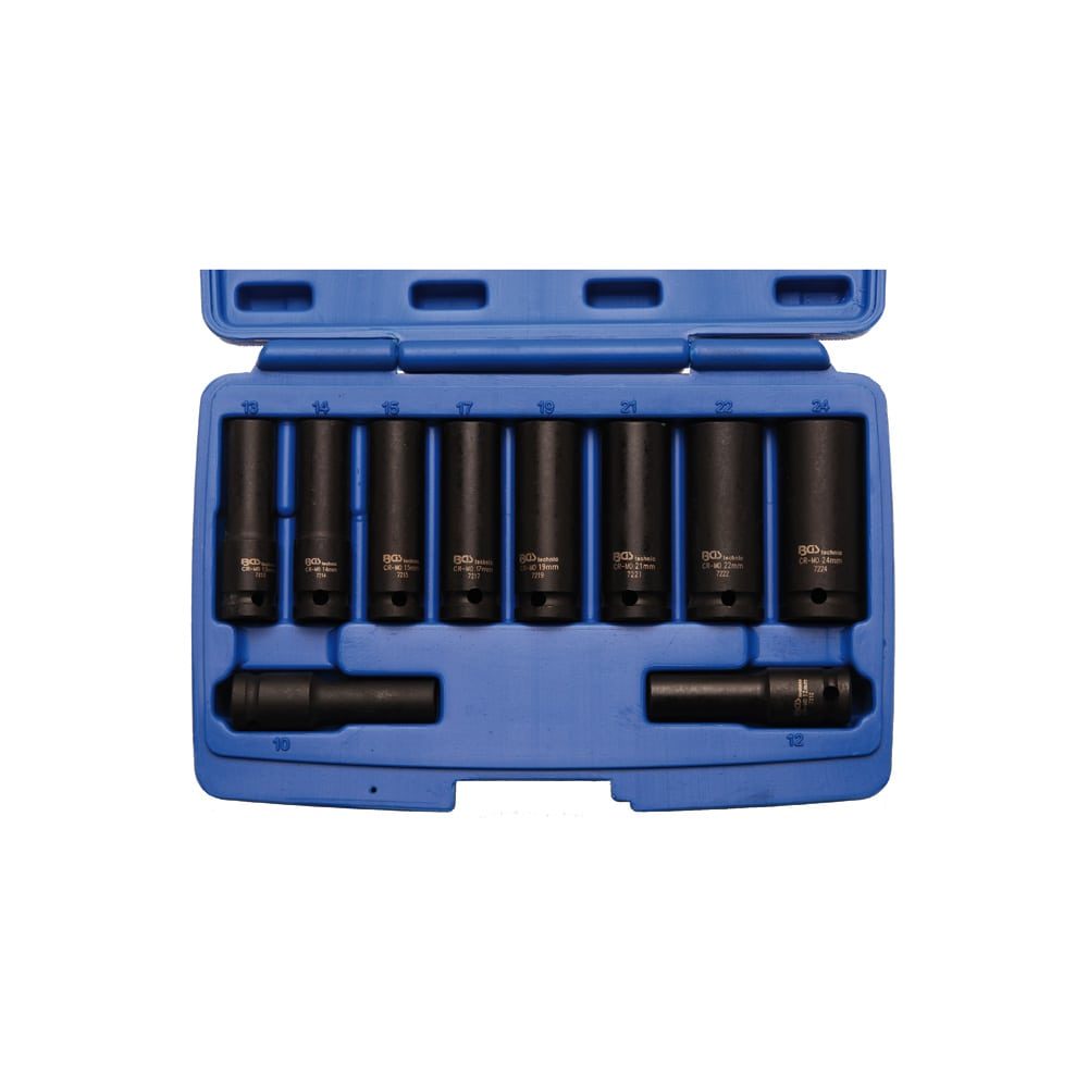 BGS set nasadnih ključeva udarni dugi 10-24 mm 1/2" pro+ 5206