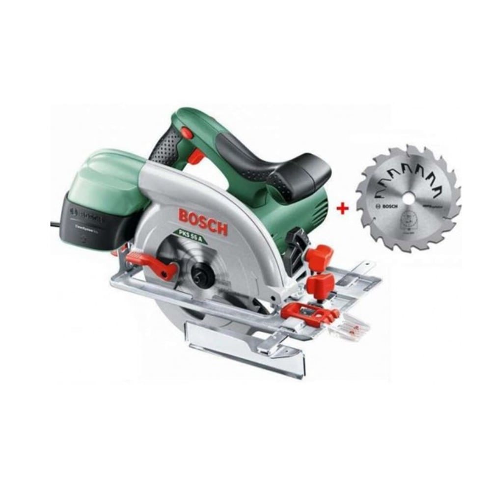BOSCH ručna kružna pila PKS 55 A + precizna oštrica 24 zuba