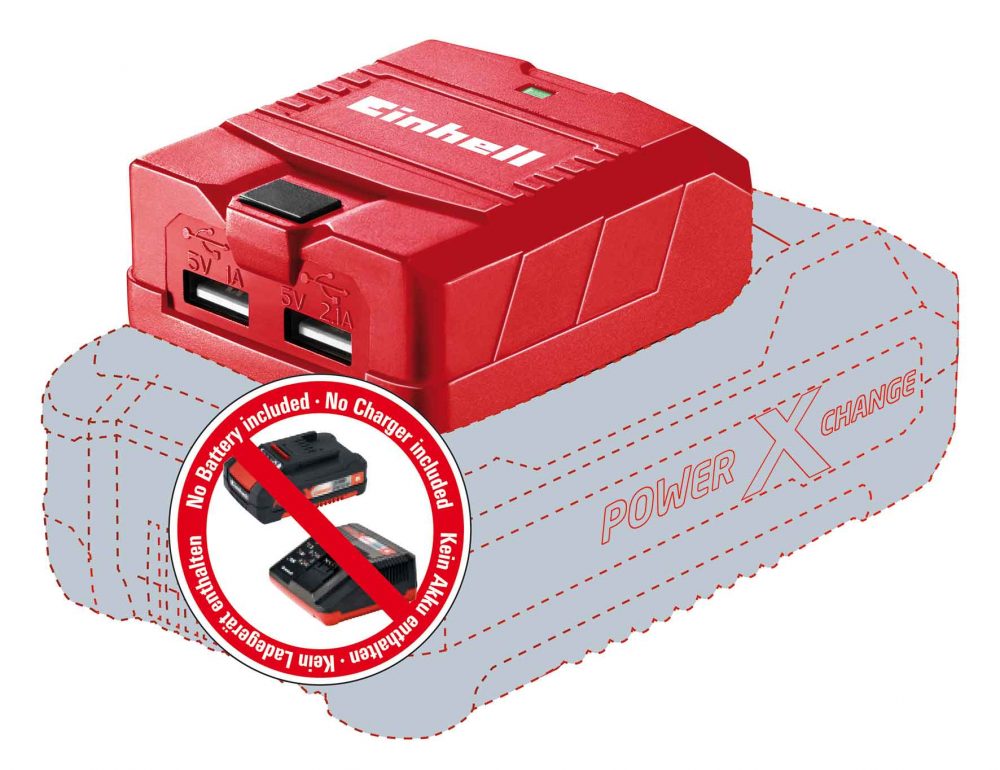 EINHELL prijenosni adapter TE-CP 18 Li USB PXC 18V bez baterije - Image 3