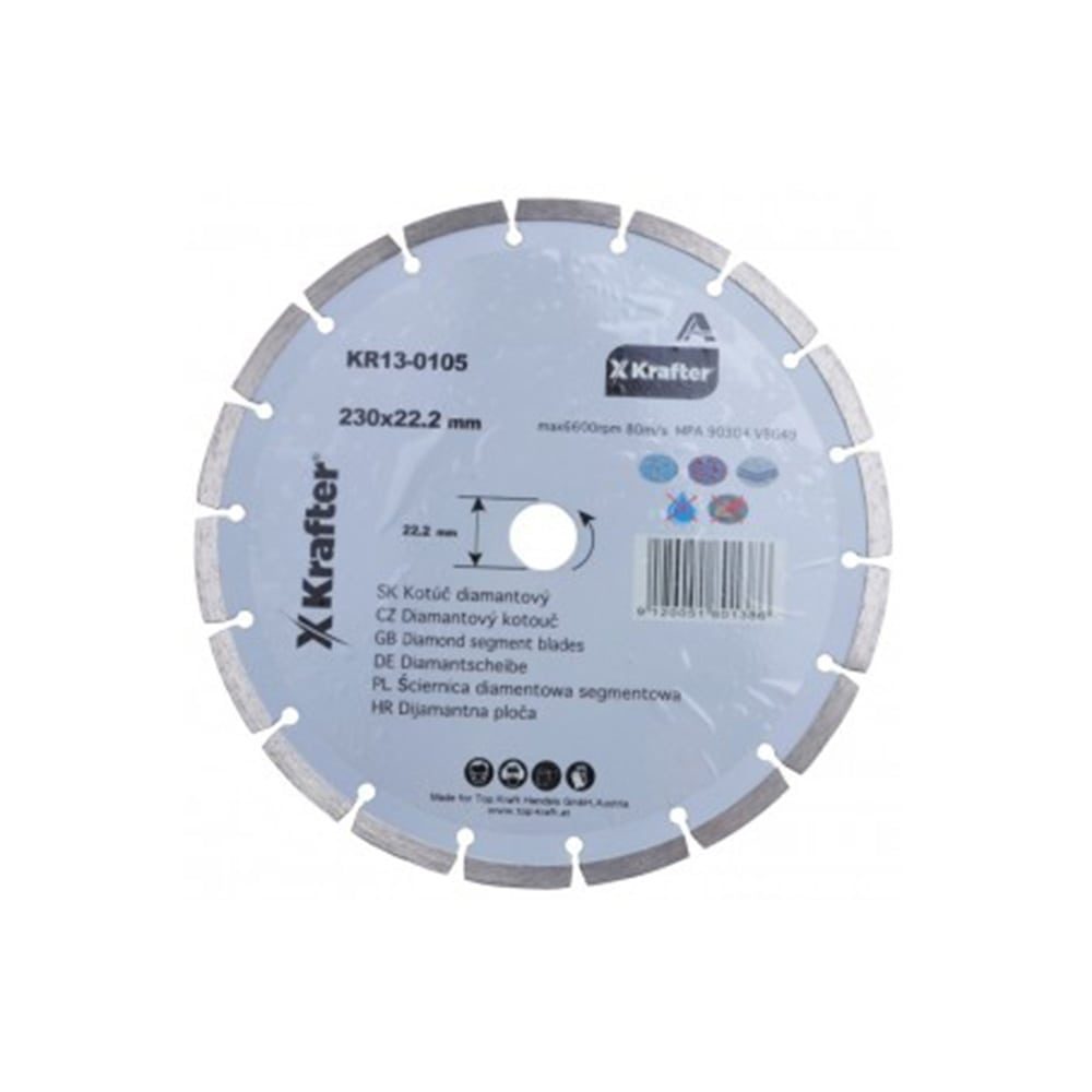 KRAFTER dijamantna rezna ploča 115x22,2 mm