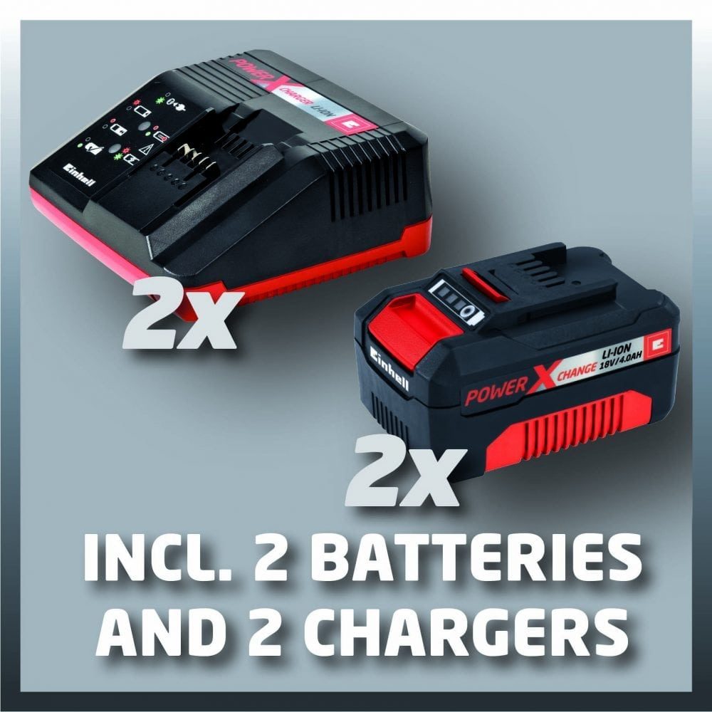 EINHELL aku kosilica GE-CM 43 Li M BL PXC 18V 2xAku 4,0Ah 2xpunjač - Image 6