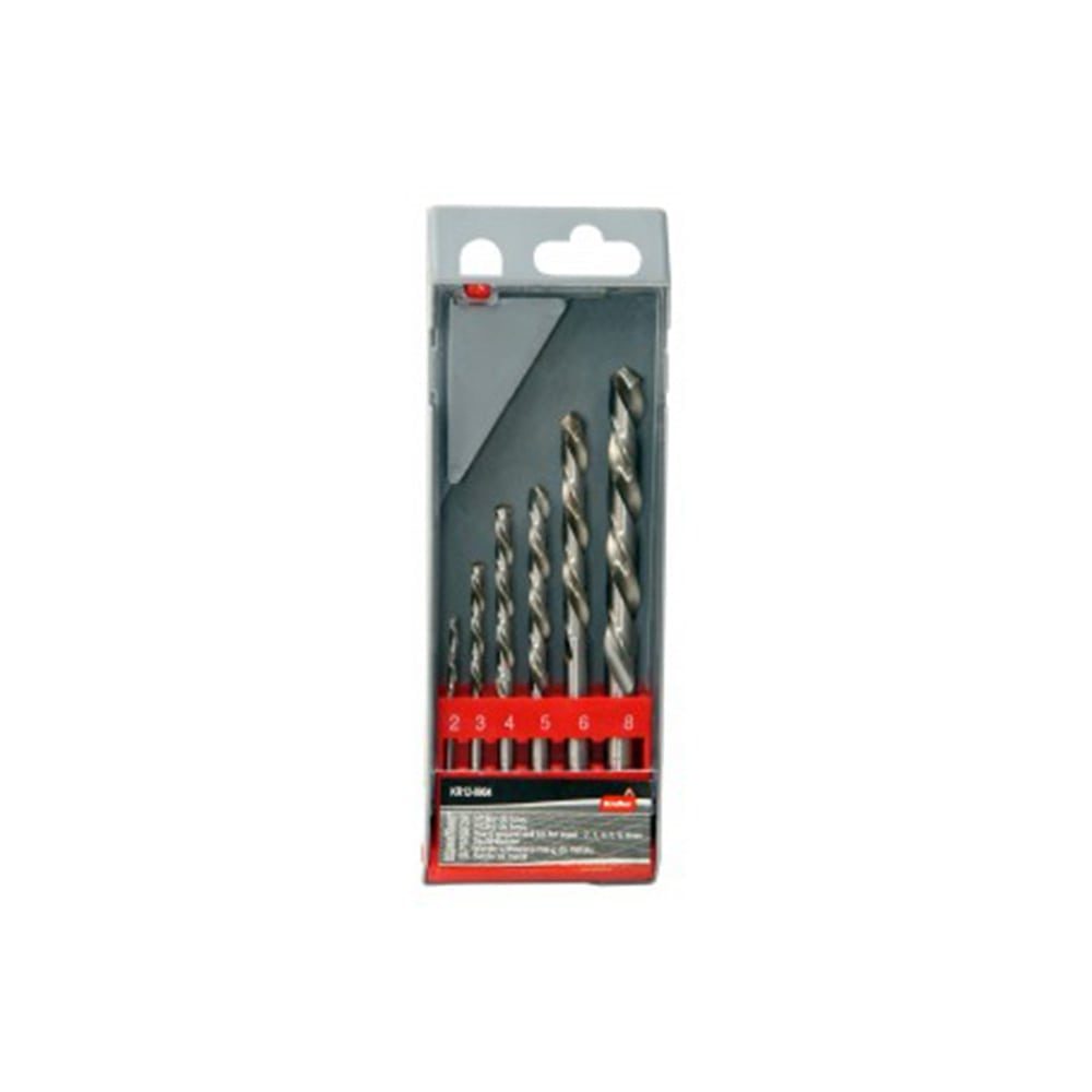 KRAFTER set svrdla za metal 2-8 mm, 6 kom