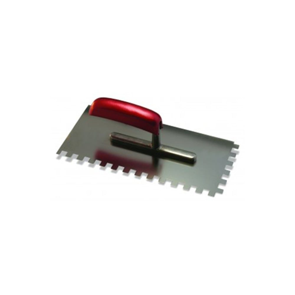 KRAFTER gleter inox s drvenom drškom, nazubljeni 280x130x8 mm