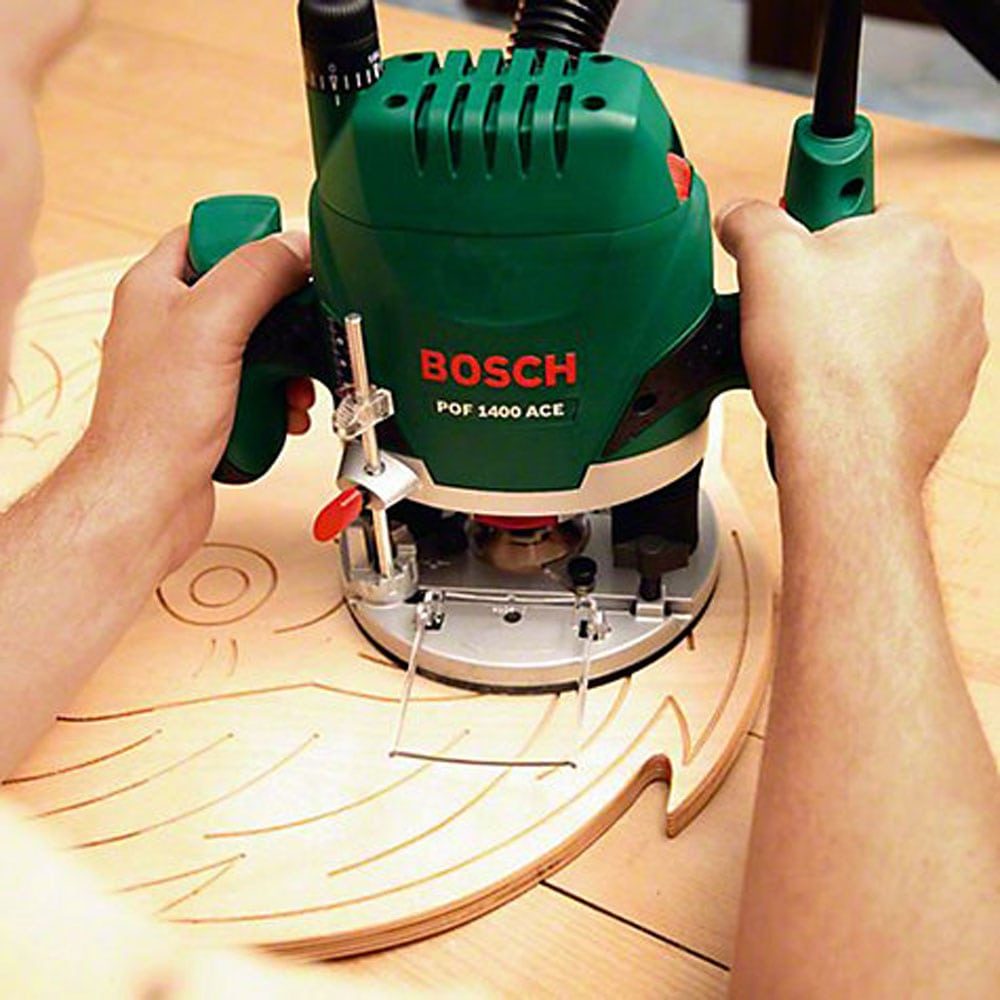 BOSCH vertikalna glodalica POF 1400 ACE + set glodala - Image 7