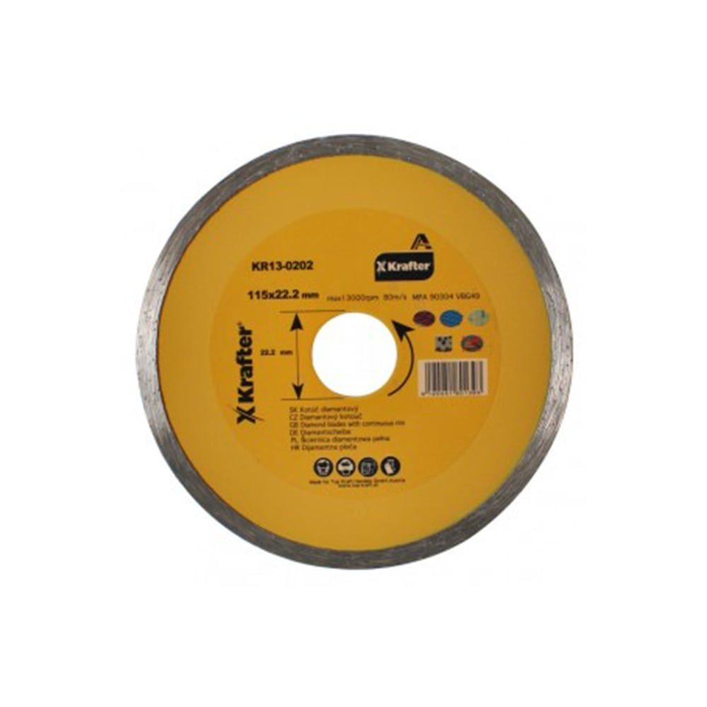 KRAFTER dijamantna rezna ploča 115x22,2 mm