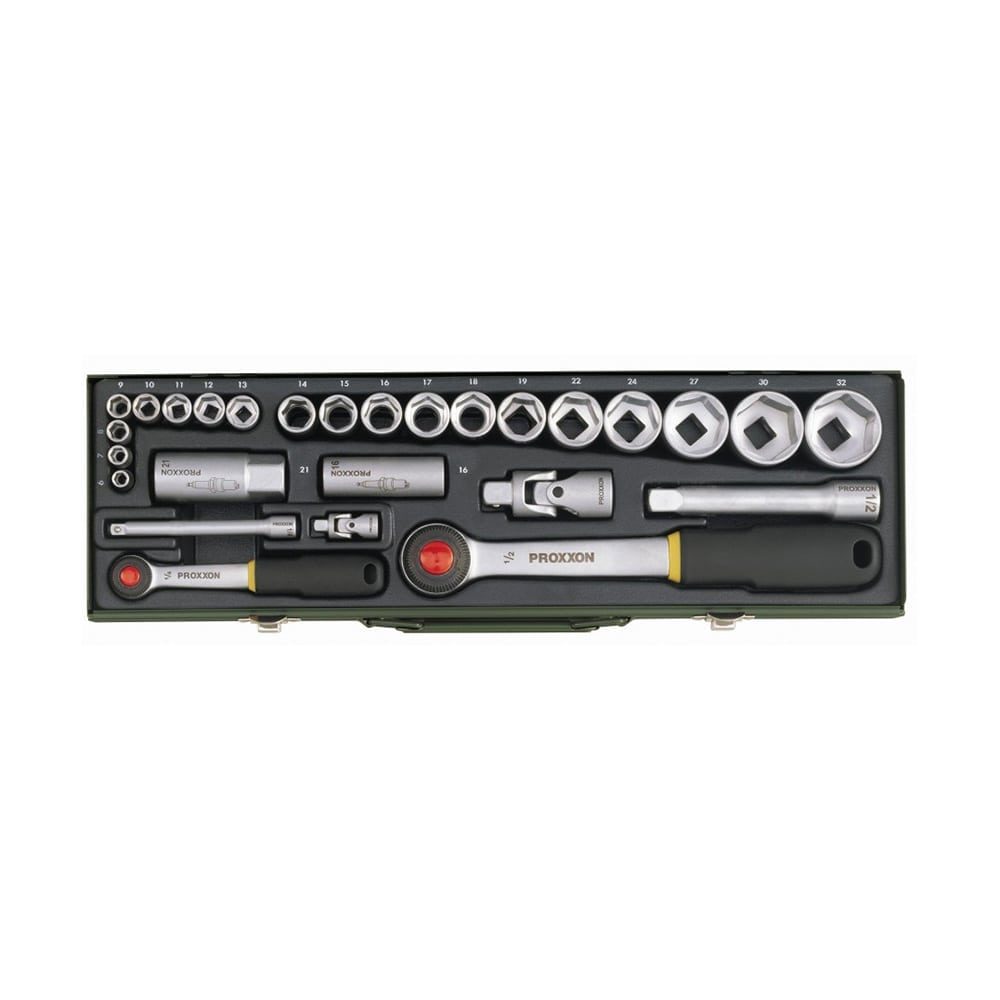 PROXXON set nasadnih ključeva za automehaničare PX23020 1/4“ i 1/2“ 27-djelni