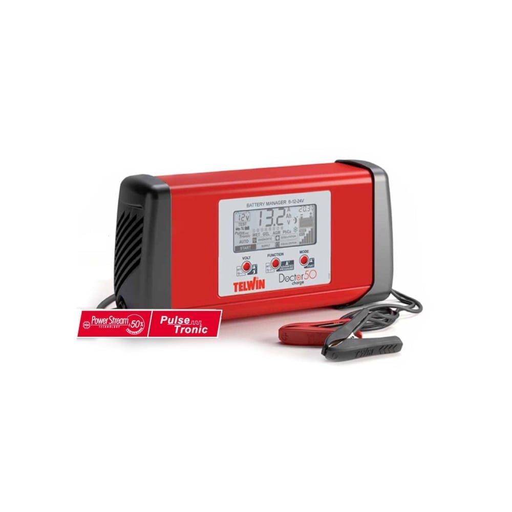 TELWIN ispitna stanica DOCTOR CHARGE 50 6/12/24V 40/40/20A 10-600Ah