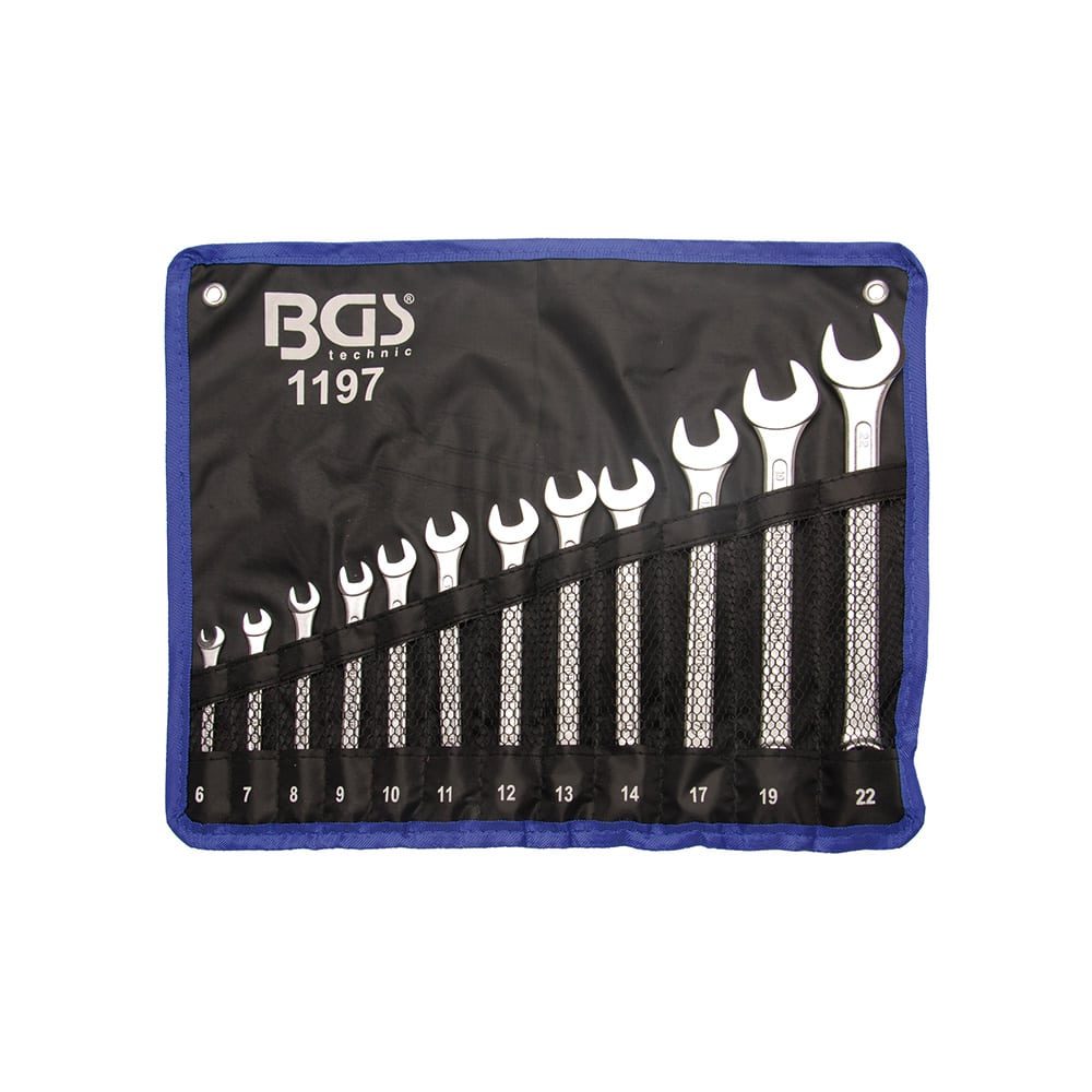 BGS set viljuškasto-okastih ključeva 6-22 mm 12 dj. pro+ 1197