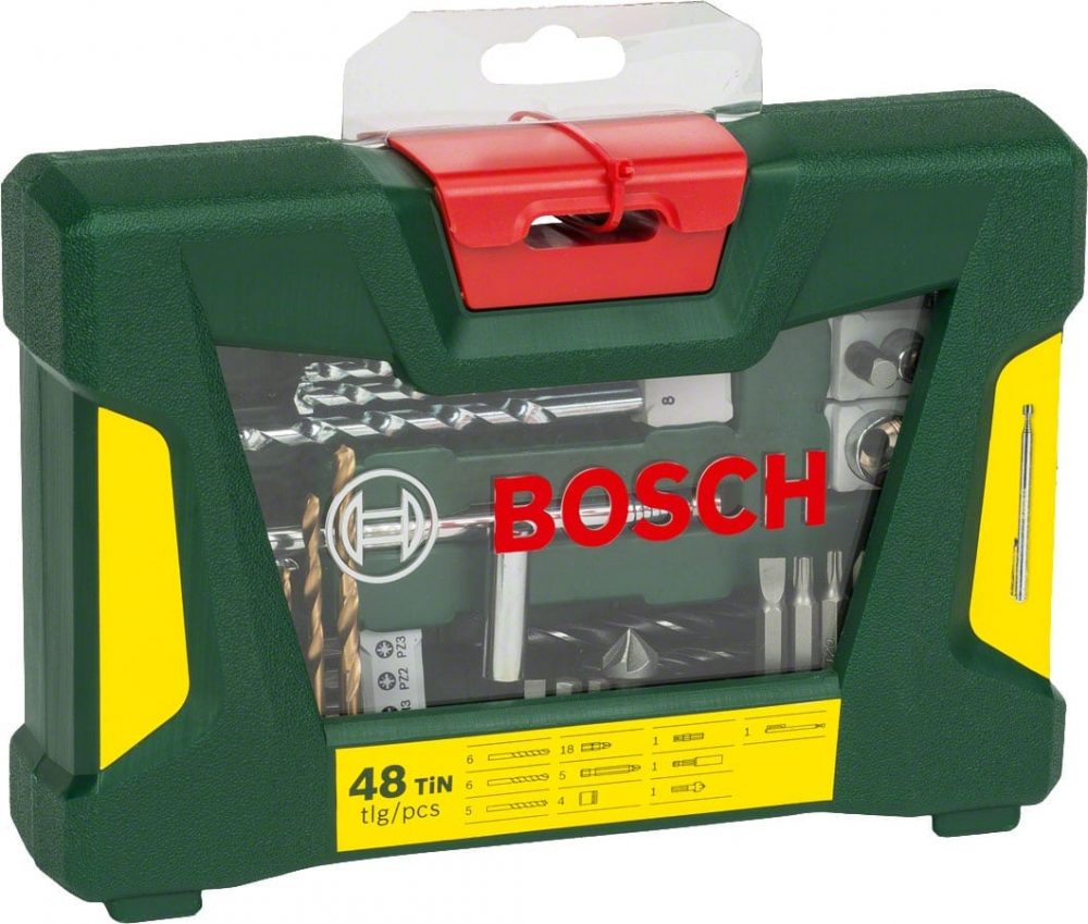 BOSCH set svrdla i bitova izvijača s magnetskim štapom 48-dijelni V-Line TiN - Image 2