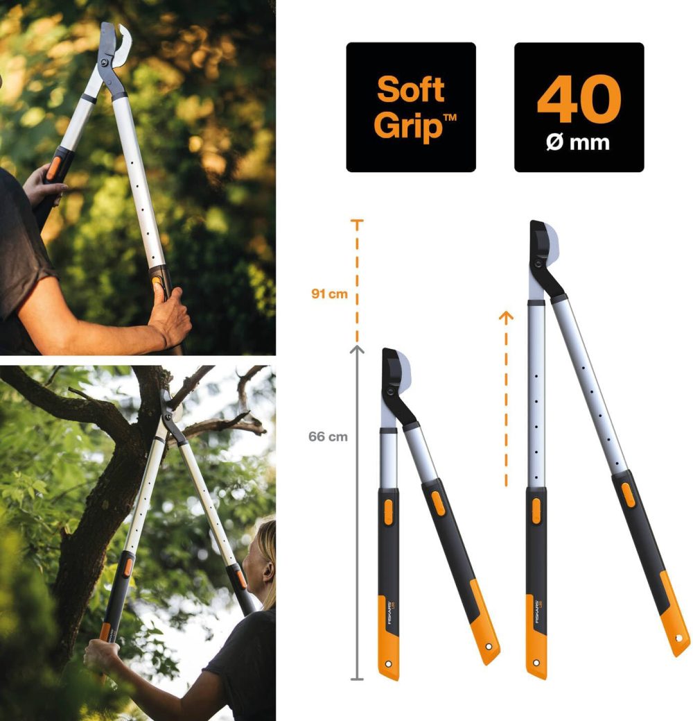 FISKARS škare za grane teleskopske 665 mm SmartFit L86 1013564 - Image 2