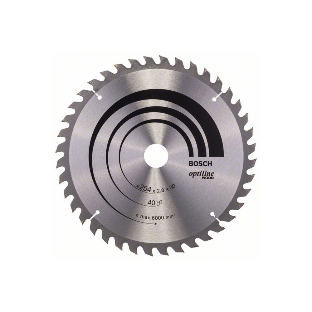 BOSCH list kružne pile 254x30x2,8 mm, 40Z, Optiline Wood