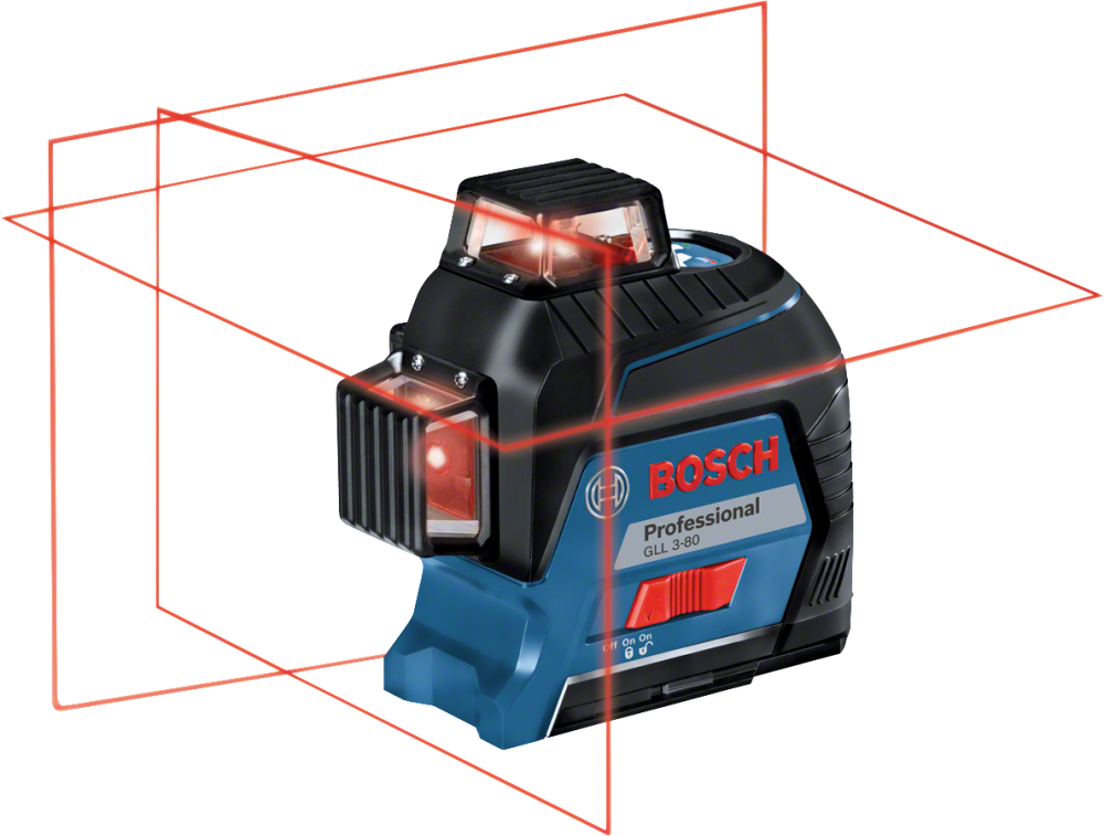 BOSCH križni laserski nivelir GLL 3-80 + CP + torba + kovčeg - Image 2