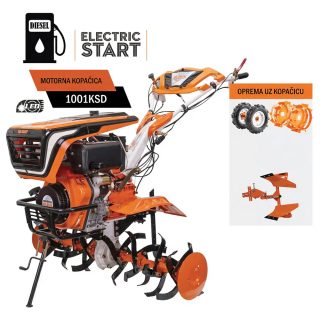 RURIS motorna kopačica 1001KSD Diesel 10 KS, 75-125cm