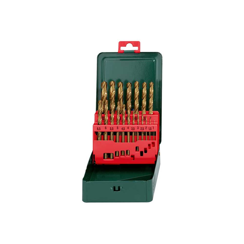 METABO set svrdala HSS-TIN za metal 1-10 mm, 19-dijelni