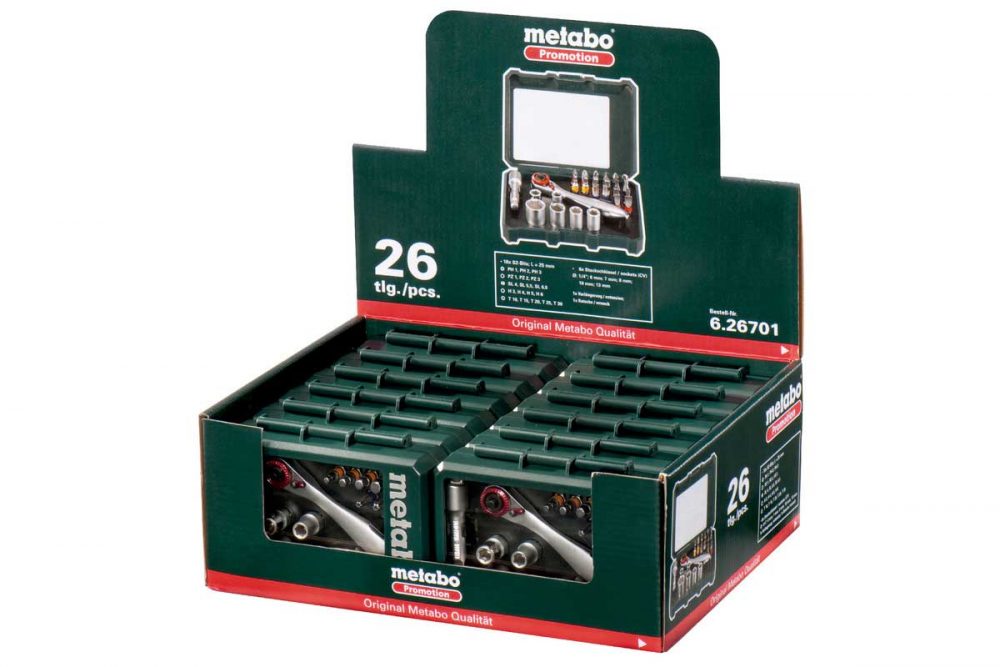METABO set bitova i nasadnih ključeva sa račnom 26-dijelni - Image 2