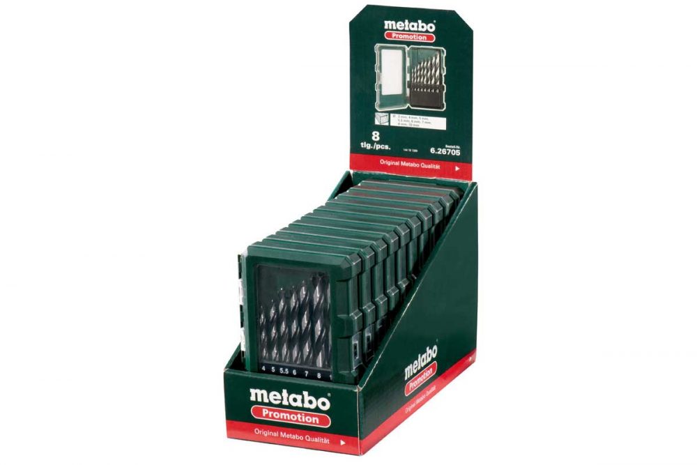 METABO set svrdala za drvo 3-10 mm 8-dijelni - Image 2