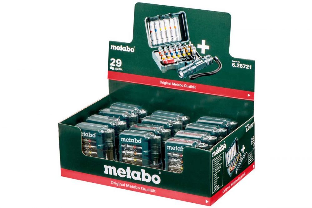 METABO set bitova 29-dijelni + mini lampica - Image 2