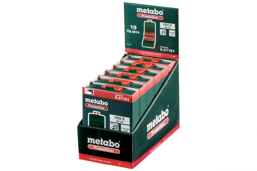 METABO set svrdala HSS za metal 1-10 mm, 19-dijelni - Image 2