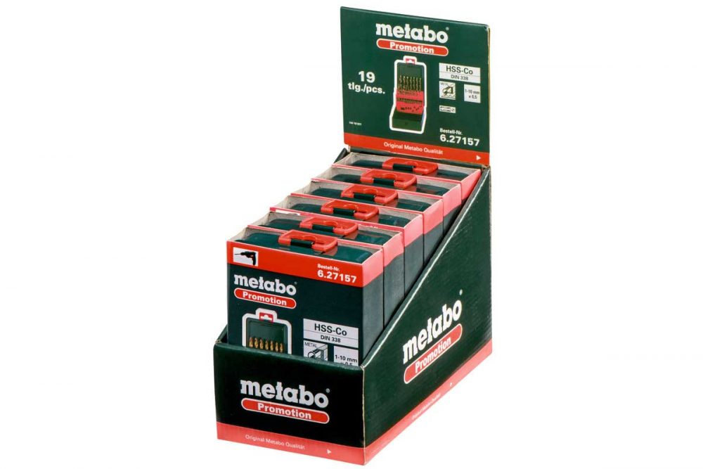 METABO set svrdala HSS-C za metal 1-10 mm, 19-dijelni - Image 2