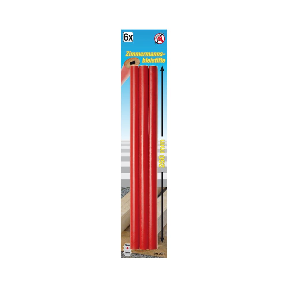 BGS olovka tesarska 25 cm 6 kom Kraftmann 2071