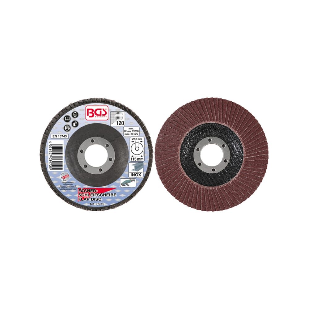 BGS lamelirana brusna ploča za inox 115 mm g120 3972