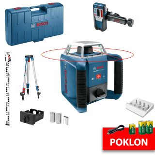 BOSCH građevinski laser GRL 400 H + BT 152 + LR1 + GR 2400 kovčeg + GRATIS Varta punjač i baterije
