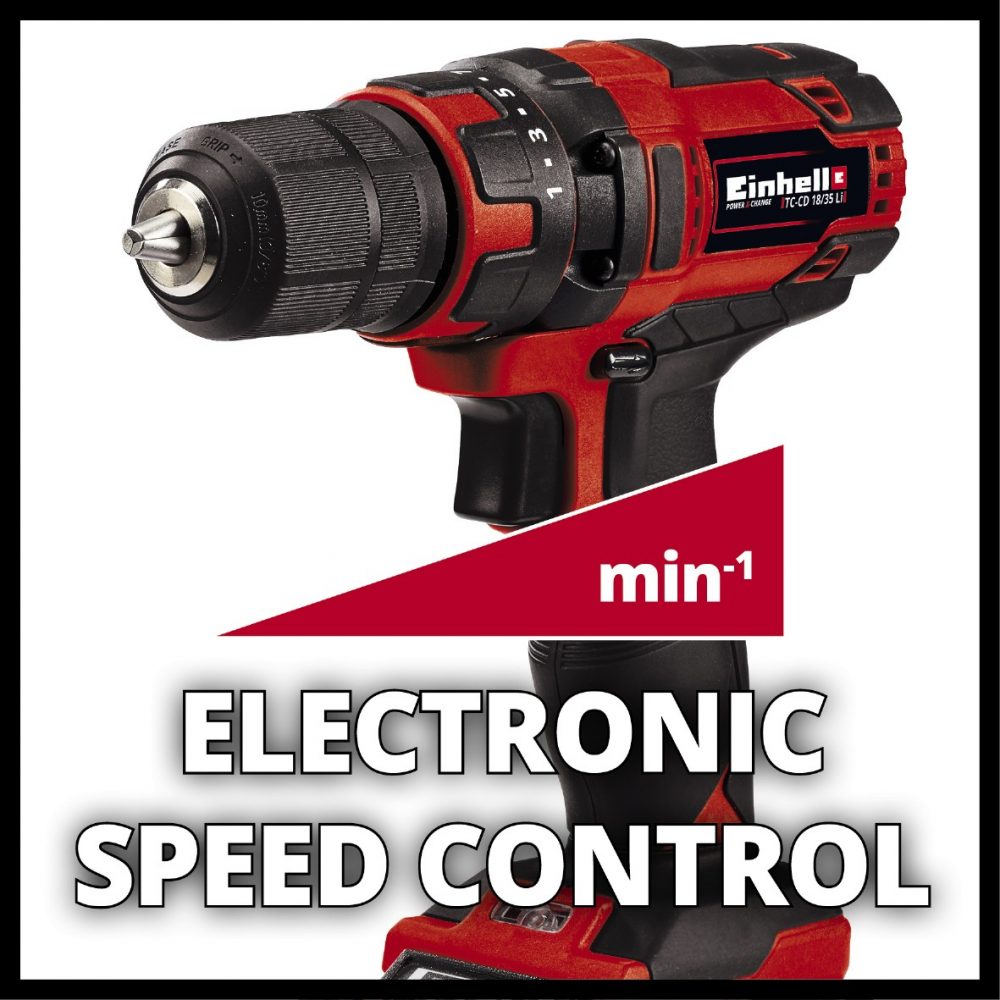EINHELL aku bušilica TC-CD 18/35 Li PXC 18V 1,5Ah - Image 4