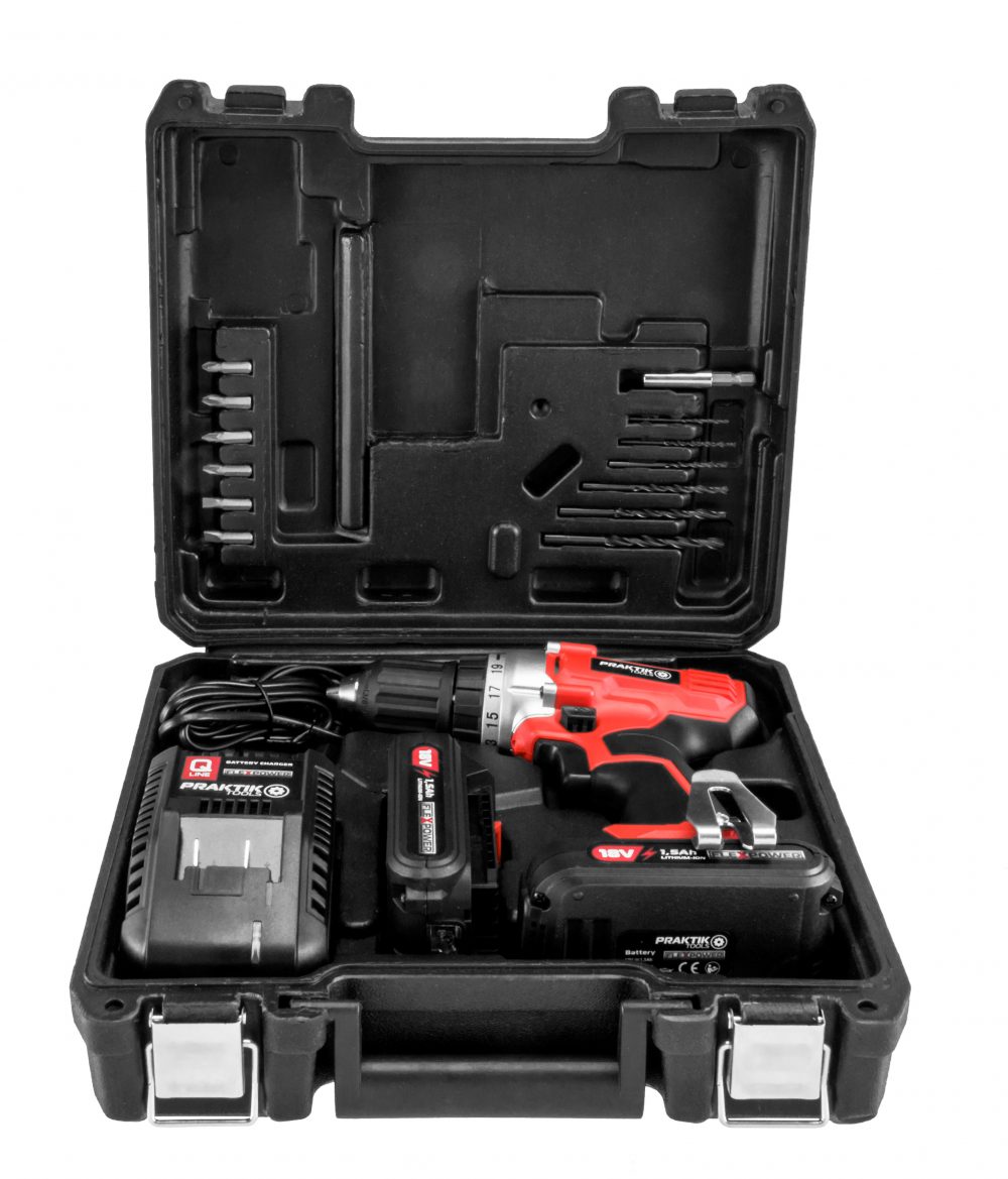 PRAKTIK aku bušilica-odvijač PTQ018 FlexPower 2xAku 18V 1,5Ah - Image 6