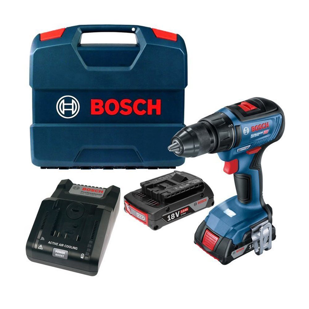 BOSCH aku bušilica-izvijač GSR 18V-50 2xAku 18V 2,0Ah L-CASE