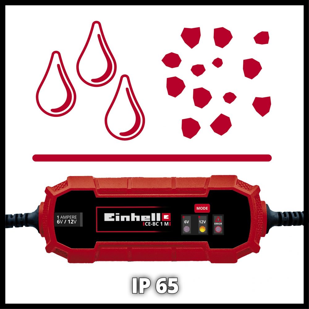 EINHELL punjač akumulatora CE-BC 1 M 6/12V 1A 3-32Ah - Image 2
