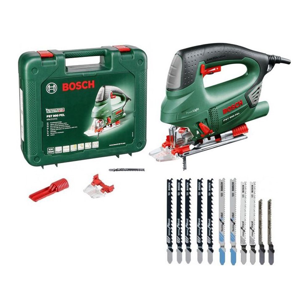 BOSCH ubodna pila PST 900 PEL + 10-dijelni set listova pile