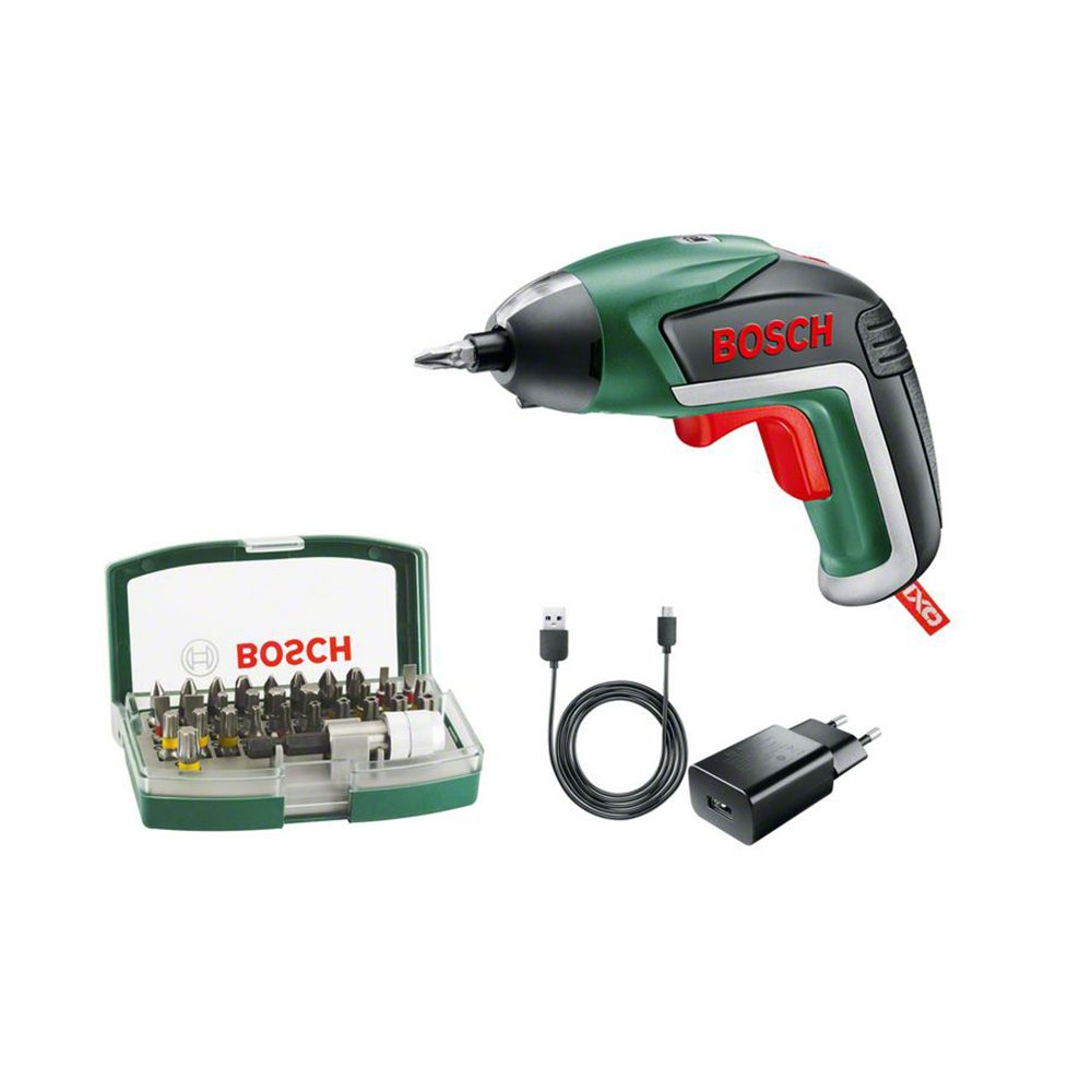 BOSCH aku izvijač IXO V 3,6V 1,5Ah + 32-dijelni set bitova