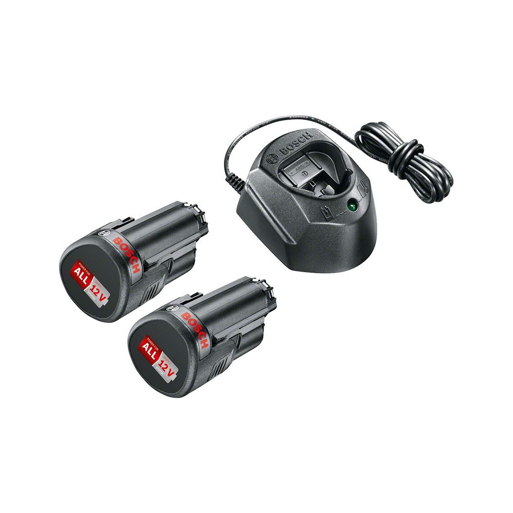 BOSCH aku set PBA 2xAku 12V 2x1,5Ah 1xGAL 1210 CV