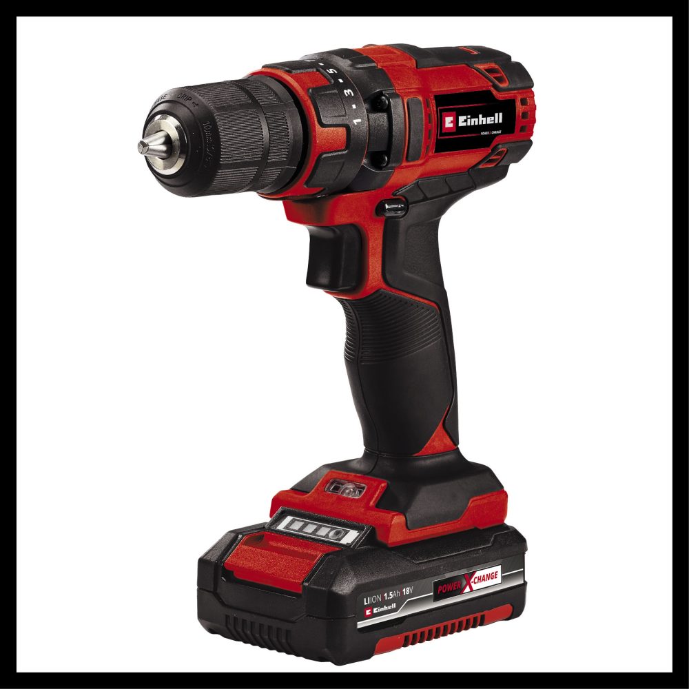 EINHELL aku set TC-TK 18 Li bušilica, kutna brusilica PXC 18V 2xAku 1,5/3,0Ah - Image 3
