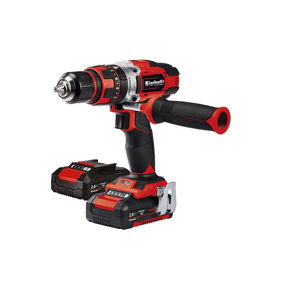 EINHELL aku udarna bušilica TE-CD 18/48 Li-i PXC 2xAku 18V 2,0Ah kovčeg